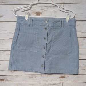American Eagle Button-Front Mini Skirt